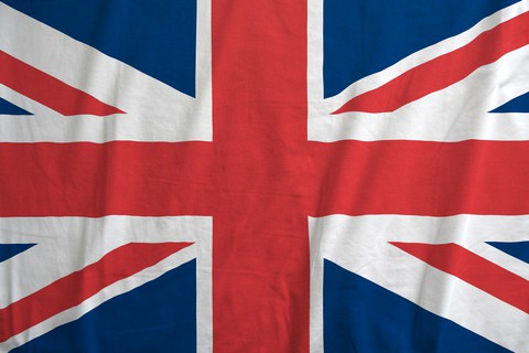 Union Jack Flag representing the British Brand